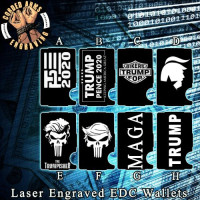 Trump Collection Laser Engraved EDC  Money Clip Credit Card Wallet
