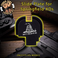 Gadsden Flag Don't Tread on Me Slide Plate for Springfield XD-S