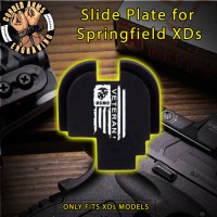 USMC Vet Flag Slide Plate for Springfield XD-S